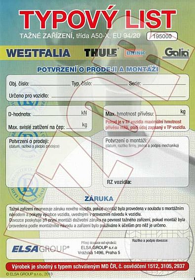 Jak a kde přihlásit tažné zařízení?